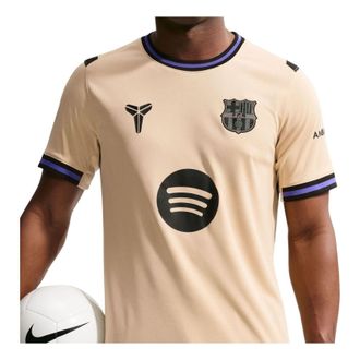 Nike Kobe x F.C. Barcelona 2025/26 Stadium Away Dri-FIT Replica T-Shirt Team Gold Persian Violet Black HJ4603-784