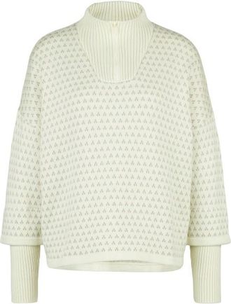 Stoic Heavy MerinoKnit MMXX.Norbotten Half Zip Merinopullover f&uuml;r Damen | beige