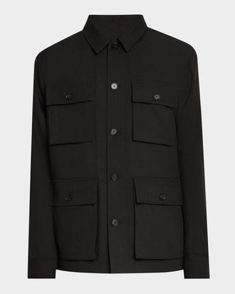 Vince Mens Tropical Wool Field Jacket