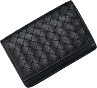 Bottega Veneta Pre-owned Card Case - Heren - Vintage Accessoires - Zwart - ONE Size - Leer - Vintage