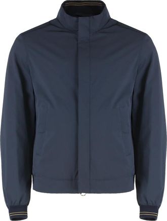 Paul & Shark Technische waterdichte jas van stof - Heren - Zomerjassen - Blauw - 2XL - Polyester - Jassen