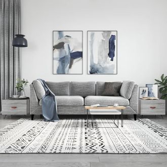 vidaXL Mesas De Centro 2 Uds Madera Ingenier&iacute;a Gris Sonoma 50x50x40 Cm Vidaxl