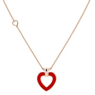 Fred Perry Pretty Woman Medium Model Heart Pendat Necklace