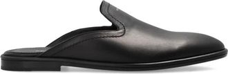 Ferragamo Tampa Leren Muiltjes - Heren - Slip ons - Zwart - 40 1/2 EU - Leer - Schoenen