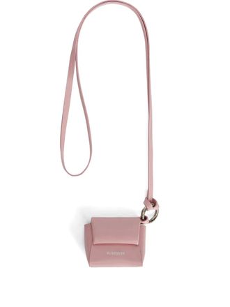 Jil Sander detachable strap folded air pods case - Pink