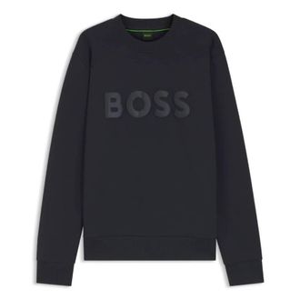 HUGO BOSS Tonal-Logo Sweatshirt In Stretch Cotton, Size XX-Large
