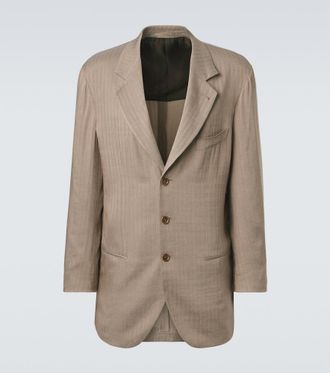 Giorgio Armani Archivio herringbone blazer