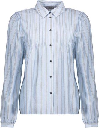 Geisha Dames, Blouses & Shirts, Blauw, Maat: 2XL Nylon