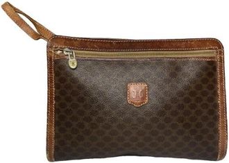 Celine Pre-owned Vintage Clutch - Dames - Vintage Clutch - Bruin - ONE Size - Leer - Vintage