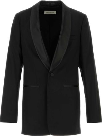 Dries Van Noten Black Wool Blend Bartux Blazer