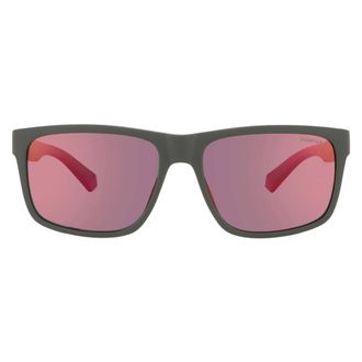 Polaroid Polarized Orange Gradient Mirror Square Mens Sunglasses PLD 2149/S 0TBO/OZ 57