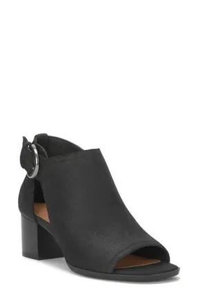 Lucky Brand Cormyn Block Heel Sandal in Black at Nordstrom Rack, Size 6.5