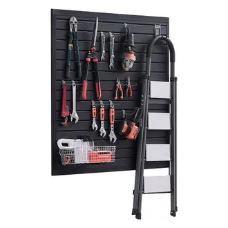 OEM Paneles De Pared De Listones 1230 X 1235 X 20 Mm, Panel De Listones De Garaje De Pvc Dise&ntilde;o Modular Con Estructura De Acoplamiento Y Corte De Bricolaj