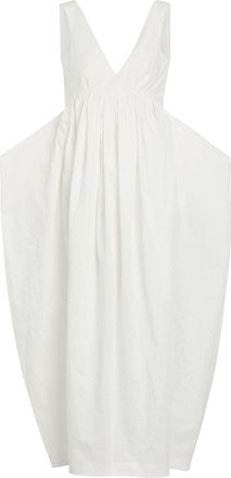 R&oacute;he Sculpted Cotton-blend Poplin Maxi Dress - White - 38 (UK10 / S)