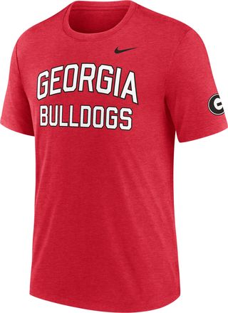 Nike Georgia Campus Collegiate Block Nike Mens College T-Shirt in Red | NJFDEX48NGB-HQW