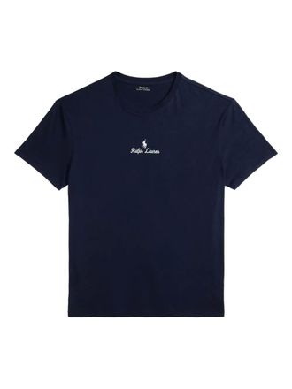 Polo Ralph Lauren logo-embroidered T-shirt - men - Cotton - S - Blue