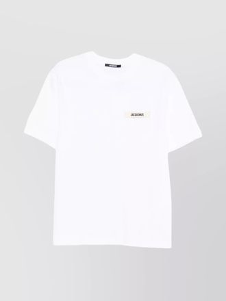 Jacquemus grosgrain crewneck t-shirt short sleeves