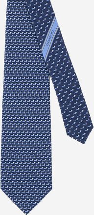 Ferragamo Seidenkrawatte mit geometrischem Muster