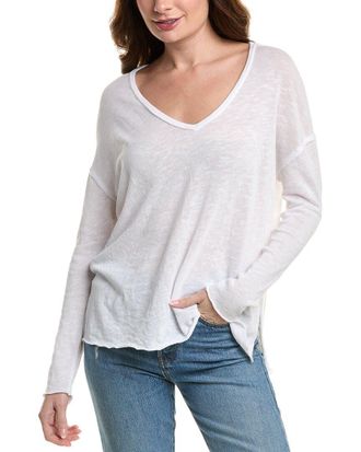 Project Social T Mae Textured V-Neck Top