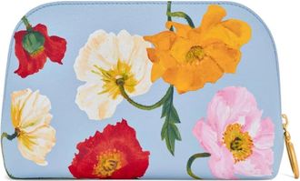 Oscar De La Renta Medium make-up tas met print - Blauw