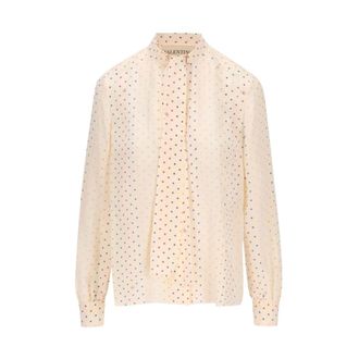 Valentino Garavani Dames, Blouses & Shirts, Beige, Maat: XS