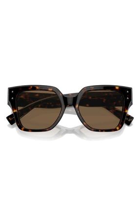 Dolce & Gabbana 52mm Square Sunglasses in Havana at Nordstrom