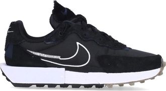 Nike Waffle Low Sneaker - Heren - Fitnessschoenen - Zwart - 39 EU - Nylon - Fitness