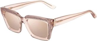 Jimmy Choo London Sunglasses, female, Pink, Size: ONE SIZE Pink Resin Sunglasses for Women