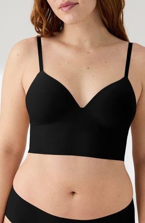True & Co. True Body Boost Longline Bralette in Black at Nordstrom, Size Medium