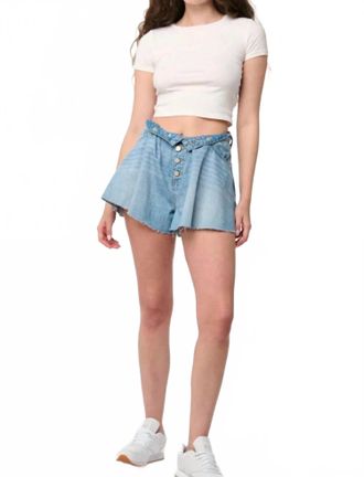 Blank NYC Womens Head To Head Short In Blue