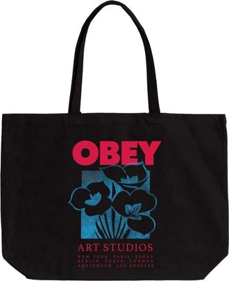 Obey Bags - Dames - Shoppers - Zwart - ONE Size - Katoen - Tassen