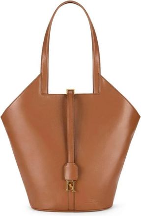 Elisabetta Franchi Everywhere Medium Hobo Bag - Dames - Schoudertassen - Bruin - ONE Size - Leer - Tassen