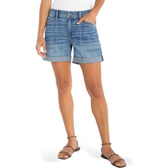 Liverpool L.A. Cuffed Denim Shorts in Isla Vista at Nordstrom, Size 16
