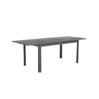Sweeek Mesa de jard&iacute;n extensible de aluminio de 6 plazas, antracita