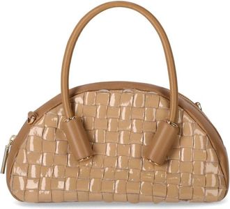 Themoir&egrave; Beige Naplak Wierook Handtas - Dames - Handtassen - Beige - ONE Size - Leer - Tassen