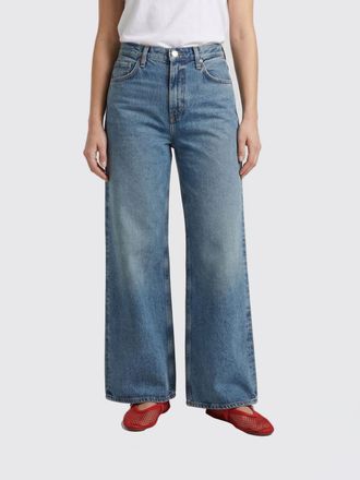 A Gold E Wide-leg Regenerated Denim Jeans
