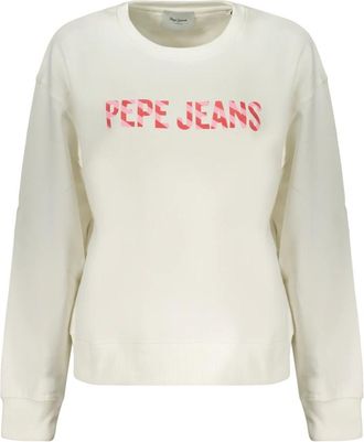 Pepe Jeans London Hoodies & sweatvesten, Dames, Wit, XS, Katoen, Celeste Sweatshirt