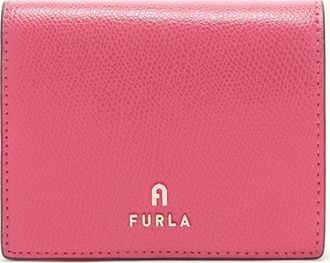 Furla Camelia Portafoglio Compatto S Velvet Pink Rosa Pelle Stampata Donna