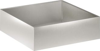 vidaXL Macetero De Jard&iacute;n Plateado 100 X 100 X 30 Cm Acero Inoxidable Vidaxl