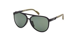 Adidas Sport SP0060 Polarized 02R Mens Sunglasses Black Size 58