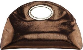 Nina Jael Top Handle Clutch in Bronze at Nordstrom