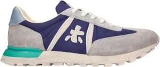 Premiata Johnlow Sneakers - Heren - Sneakers - Blauw - 44 EU - Katoen - Schoenen