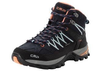 F.lli Campagnolo Wanderschuh CMP RIGEL MID WMN WP TREKKING SHOES, Damen, Gr. 36, blau (b.blau, giada, peach), Leder, Schuhe Wanderschuh, wasserdicht