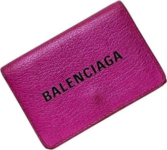 Balenciaga Pre-owned Wallets, female, Pink, Size: ONE SIZE Pre-owned Vintage Leather Wallet