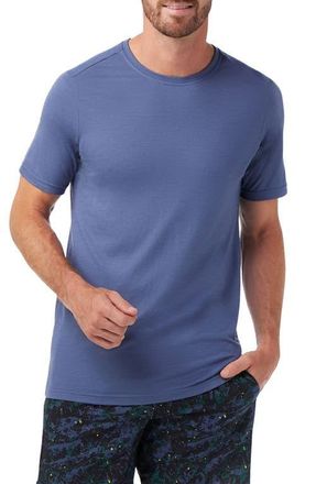 Smartwool Active Performance Wool Blend T-Shirt in Nightfall Blue at Nordstrom, Size Xx-Large