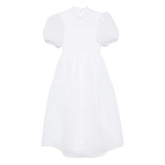 Cecilie Bahnsen Party Dresses, female, White, XS, Luxury White Matelass&eacute; Dress