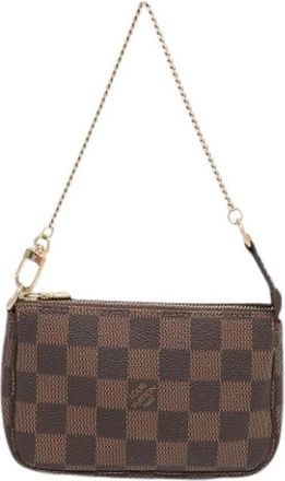 Louis Vuitton Pre-owned Mini Pochette - Dames - Vintage Mini Tas - Bruin - ONE Size - Vintage