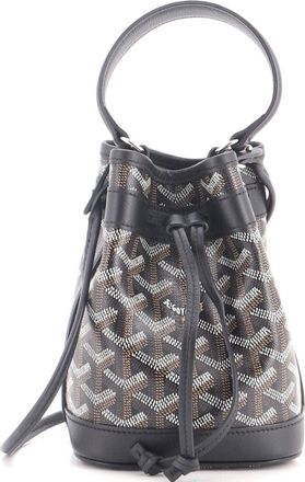 Goyard Petit Flot Bucket Bag Coated Canvas Mini