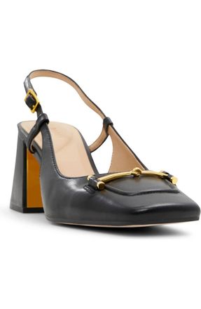 Ted Baker Womens Mia Icon Leather Pump Heels In Black
