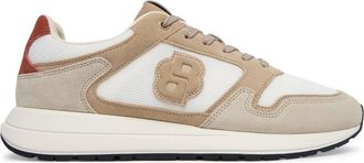 HUGO BOSS Vinston Double B Monogram Trainers, Brand Size 42 ( US Size 9 )